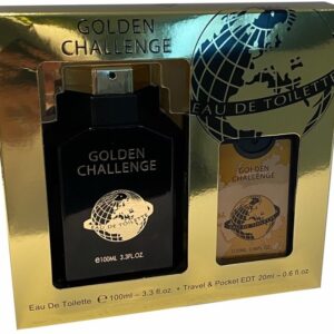 GOLDEN CHALLENGE MEN 100ML+ VAPO DE POCHE 20ML 6 € FIN DE STOCK
