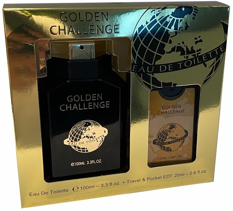 GOLDEN CHALLENGE MEN 100ML+ VAPO DE POCHE 20ML 6 € FIN DE STOCK
