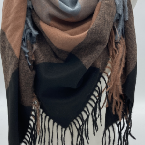 CHALE CARRE CHLOE CAMEL NOIR