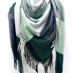 Châle carré CHLOE VERT