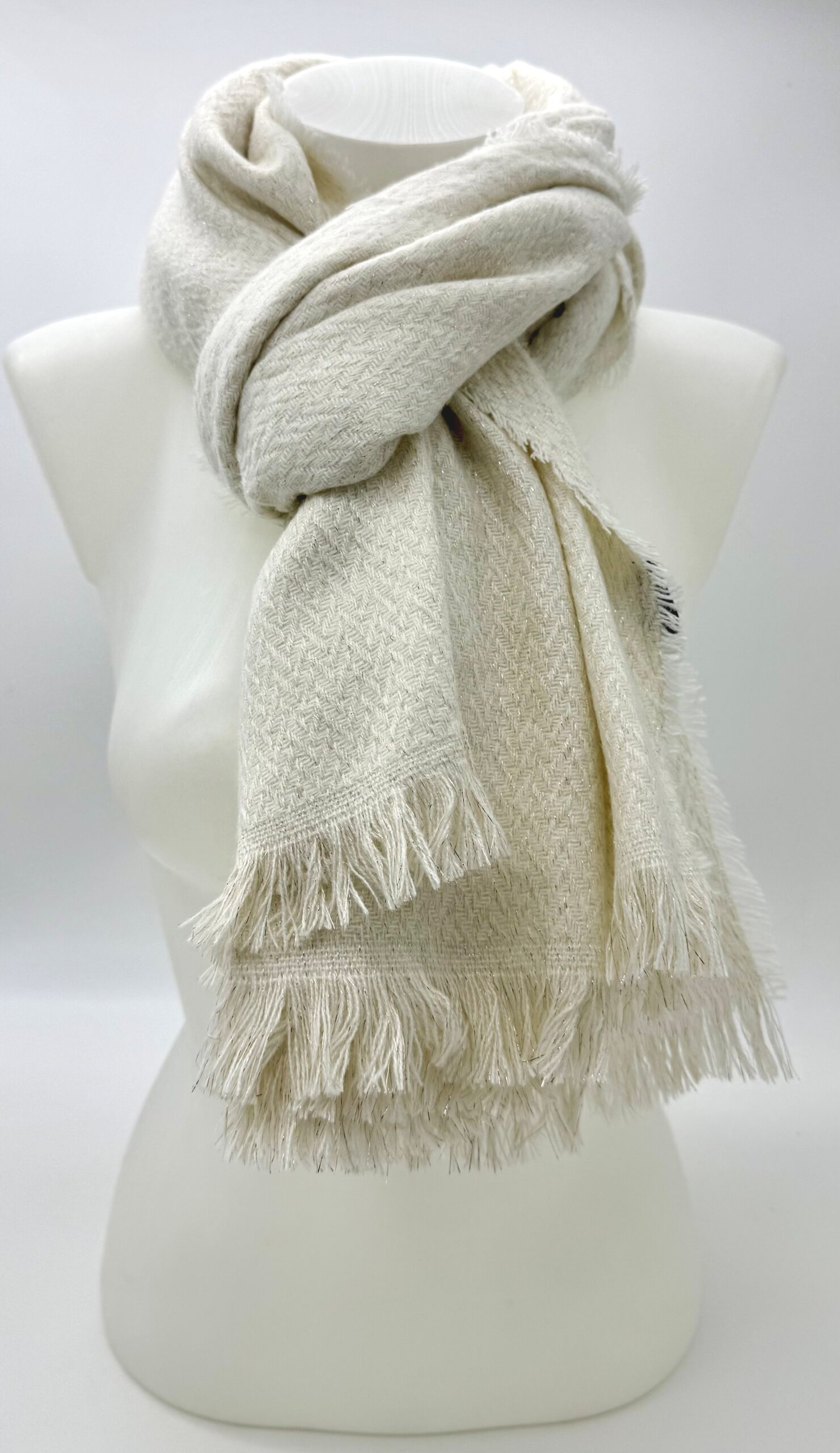 CHEVRONS LUREX BLANC REF:7     15€ PIECE -25 € LES 2